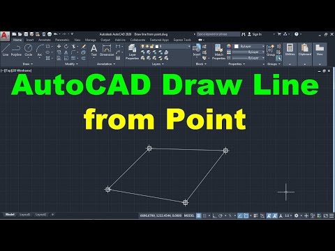 AutoCAD Draw Line from Point