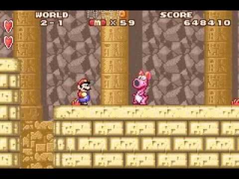 Super Mario Advance : SMB 2 Boss 2-1 Pink Birdo (no damage)