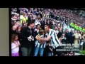 Del Piero farewell and lifting trophy