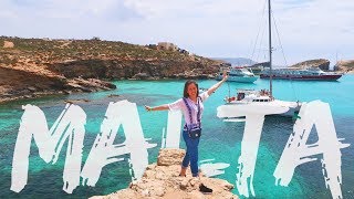 Malta 2018 Girls Trip Travel Vlog | Blue Lagoon | Cafe del Mar Malta | Valletta