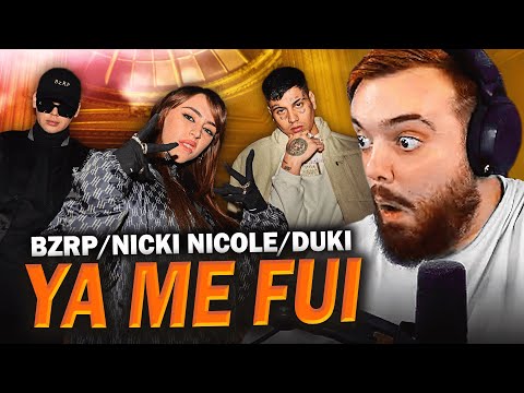 REACCIONANDO A ''YaMeFui'' - Bizarrap x Duki x Nicki Nicole