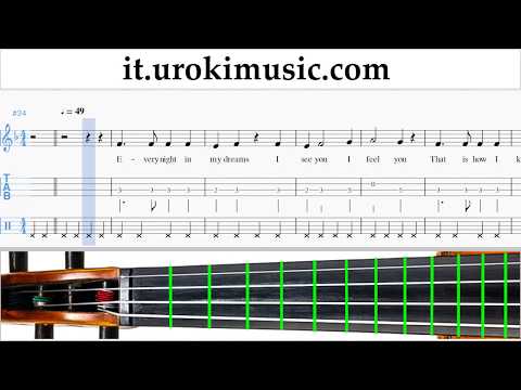 Corso di Violino Celine Dion - Titanic - My Heart Will Go On Tablature Tab Parte#2 um-b276