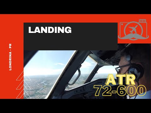 Landing in pilot view from cockpit in Londrina.