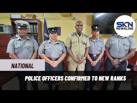 POLICE OFFICERS CONFIRMED TO NEW RANKS