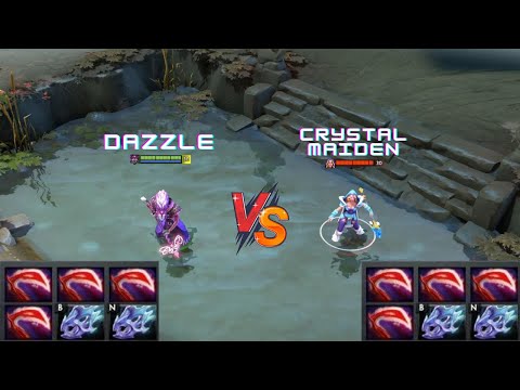 Dota 2 | Dazzle vs Crystal Maiden lvl 30 | 4x Desolator & 2x Moonshard