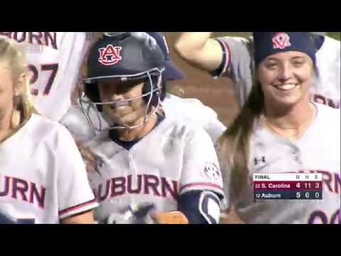 AUBURN SOFTBALL VS SOUTH CAROLINA GAME 1 HIGHLIGHTS