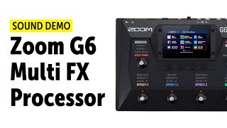 Video thumbnail for Zoom G6 Multi-Effects Processor - Sound Demo (no talking) by Guitar Bonedo