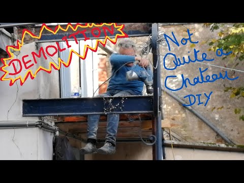 Not Quite a Chateau DIY 163 - Demolition - I Need A Bigger Hammer - The Balcony Project Begins