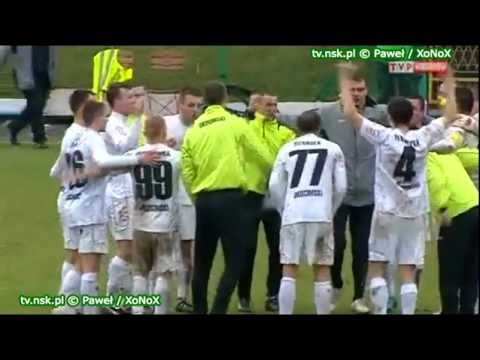 tv.nsk.pl 2012-04-14 Okocimski KS Brzesko - MKS Świt Nowy Dwór Mazowiecki 1-0 (1-0) bramka relacja