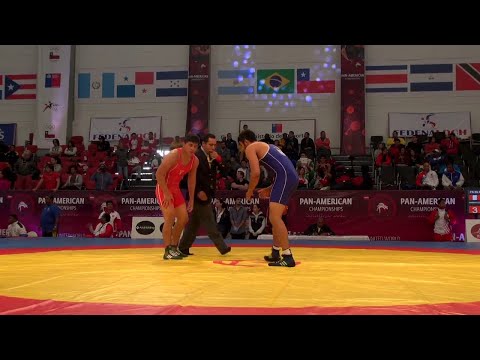 Quarterfinal FS - 86 kg: Pool AMBROSIO (PER) df. Miguel SANCHEZ (MEX) by TF, 11-0