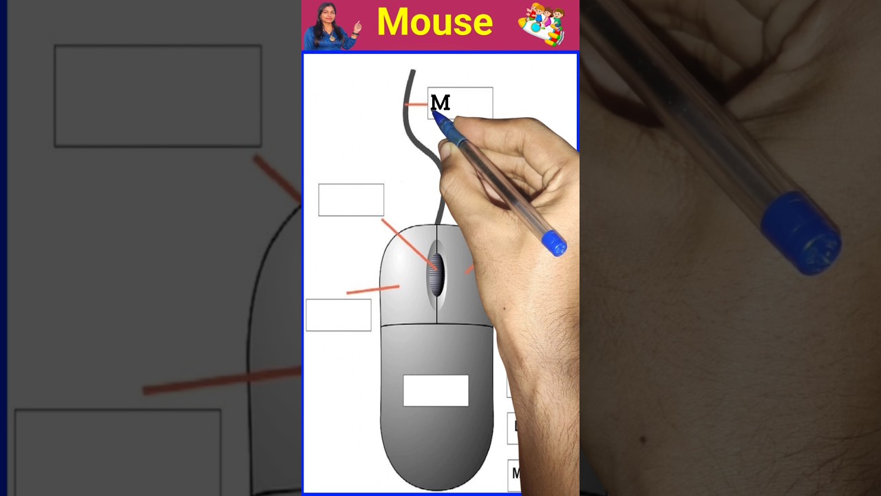Parts of mouse, computer mouse, mouse parts name, #shorts