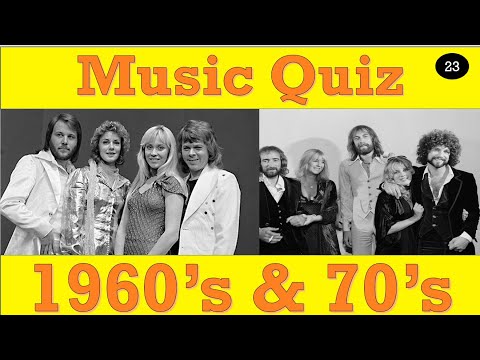 Pop Music quiz 1960s & 70's No  23