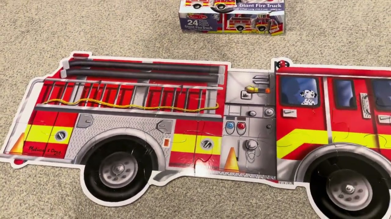 Review: Melissa & Doug Fire Truck Jumbo Jigsaw Puzzle, 24 pcs