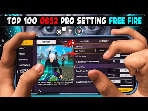 Top 100 OB 52 Update Pro Settings Free Fire [ Secret ] Sensitivity | New Headshot Setting ~