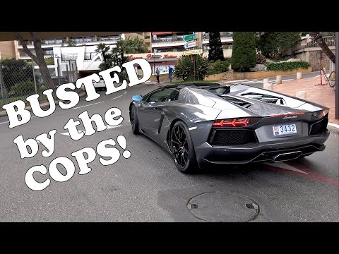 Flaming Lamborghini Aventador BUSTED by The Police!