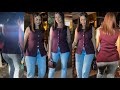Mrunal Thakur LoOks Soo Beautiful In Dark Red Top With Casual Blue Jean Late Night Party In Bandra