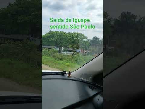 saída de Iguape sentido São Paulo passando sobre o Rio  Ribeira de Iguape