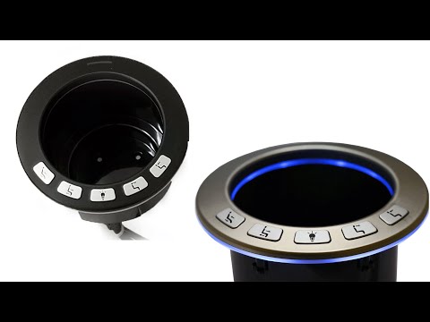 Replacement Cupholder - Black 5 Button Power Recliner Control with Lights & USB