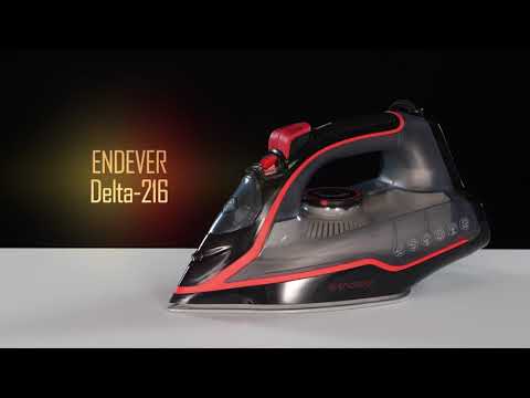 Миниатюра изображения товара Утюг Endever Delta-216 (черный/красный)