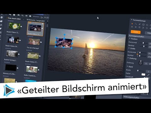 Geteilter Bildschirm animiert mit Keyframes Pinnacle Studio 22 Deutsch Video Tutorial