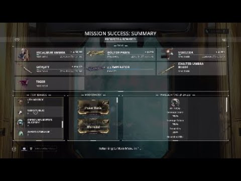 Warframe:2 Hour long relic farm.