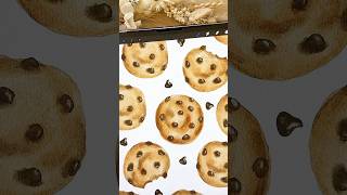 How to draw a cookie on procreate digital watercolor #procreate #digitalart #art #drawing #howtodraw