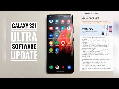 Galaxy S21 Ultra latest software update ! Enhanced night portrait, camera improvements.. #s21ultra
