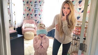 Everleigh seeing her baby sister's room makeover for the very first time!!! (Hilarious Reaction)