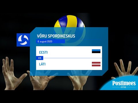Eesti vs Läti - võrkpallikoondiste sõpruskohtumine, 6.08.20 Võru spordikeskuses