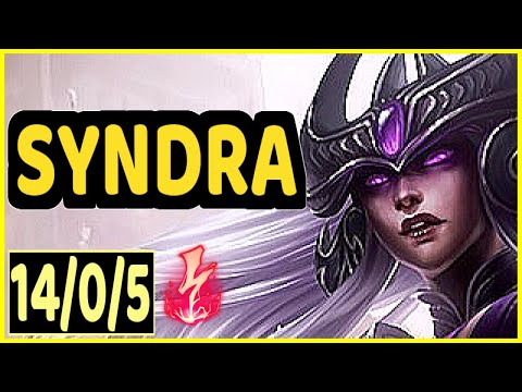 SYNDRA VS VEIGAR - 14/0/5 KDA MID GAMEPLAY