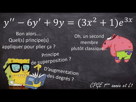 Une équation différentielle linéaire d'ordre 2 à coeff constants et 2nd membre usuel (CPGE 1 & L1)