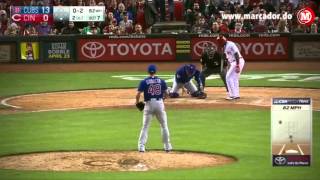 Marcador:Momento de cómo transcurrió el no-hitter de Arrieta.