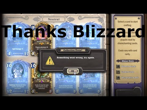 Blizzard is a Small Indie Company (Can't Craft a Golden Ysera Issue)