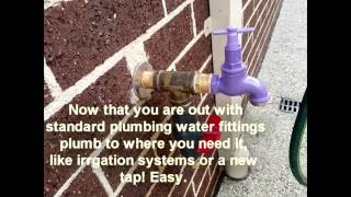 Recycled water tap adapter converter for plumbing