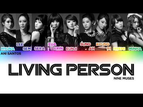 Nine Muses (나인뮤지스) – Living Person (사는 사람) Lyrics (Color Coded Han/Rom/Eng)
