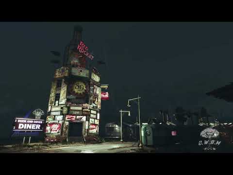 10 Hour Fallout 4 Noir Jazz & Rainy Night Ambience: Vintage Oldies & Old World Radio in Sanctuary