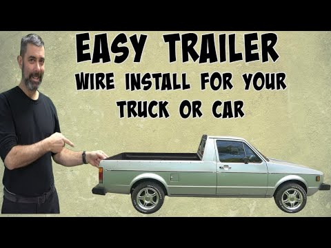 How to install 4 pin trailer wiring on your car or truck. Fast and Easy!