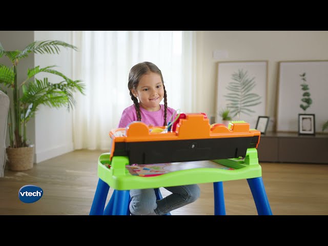 Vídeo relacionado con Vtech Escritorio mágico 6 en 1, estación de aprendizaje interactiva con luz y sonido, juego creativo para escribir, contar y aprender, estación de aprendizaje para preescolares a partir de 3 años, con