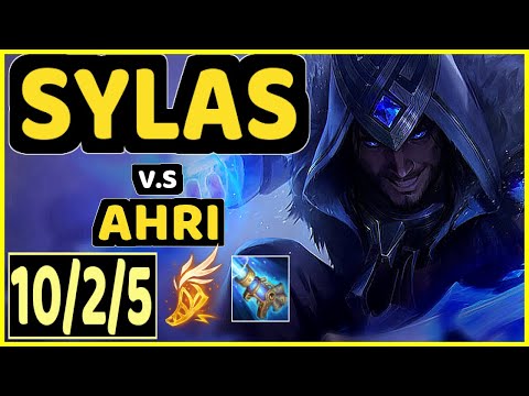 GORI (SYLAS) vs AHRI - PENTAKILL 10/2/5 KDA MID GAMEPLAY - KR Ranked GRANDMASTER