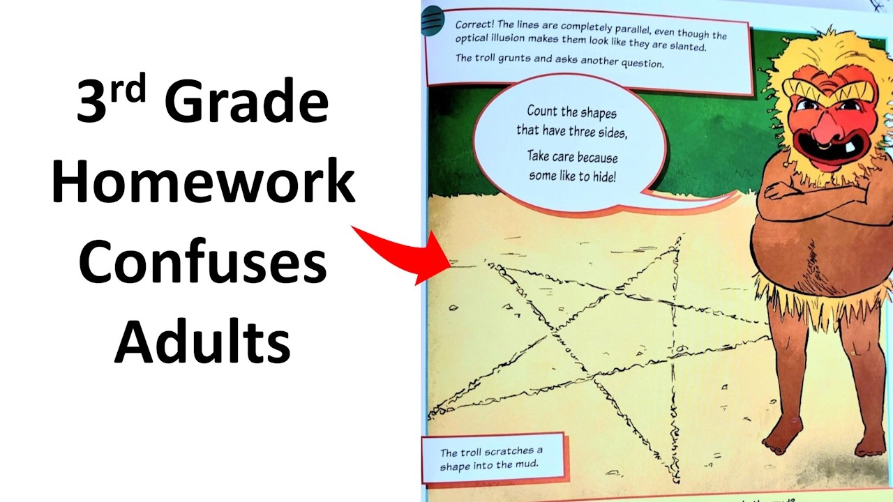 Adults Baffled By Child's Homework