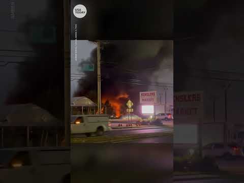 Two dead after small plane crashes at car dealership USA TODAY Shorts