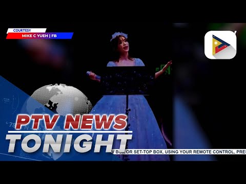 Ayumi Hamasaki performs on an empty stage in China