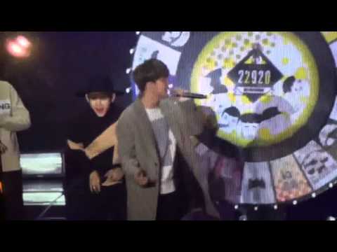 160124 BTS JIN RAP J Hope's Boy In Luv part HELIUM VOICE!LOL!