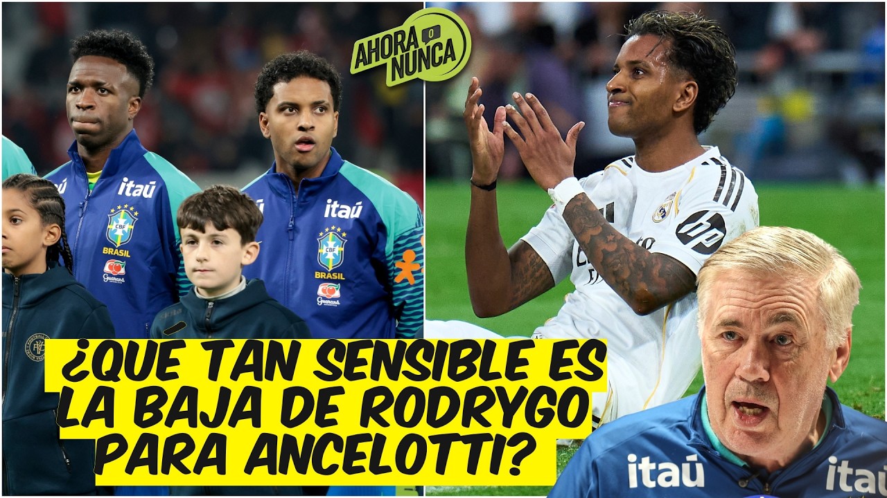 BRASIL y ANCELOTTI con menos chances en el MUNDIAL. RODRYGO DICE ADIÓS a temporada | Ahora o Nunca