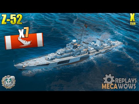 Z-52 7 Kills &  77k Damage | World of Warships Gameplay 4k