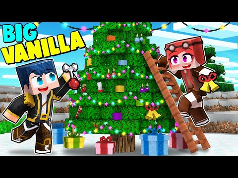FACCIAMO L'ALBERO DI NATALE NELLA BIG VANILLA! - MINECRAFT