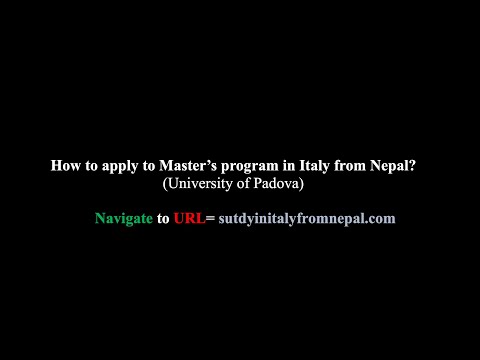 How to apply to university of Padova 2026?