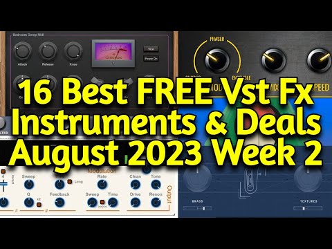 16 Best New FREE VST Plugins, Vst Instruments, Sample Packs & Best Plugin Deals - AUGUST 2023 Week 2