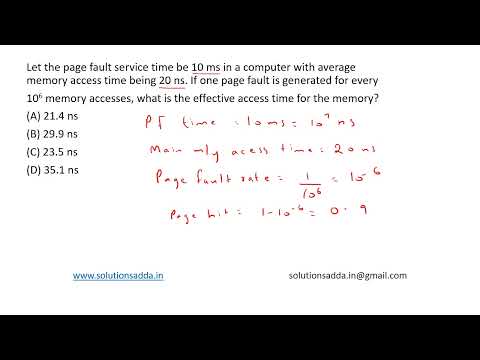ISRO 2016 | OS | EFFECTIVE ACESS TIME | ISRO TEST SERIES |SOLUTIONS ADDA|EXPLAINED BY ISRO AIR-1