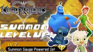 Kingdom Hearts HD 2.5 ReMIX - Quick Guide: Easy Summon Level Up (KH2 Final Mix)